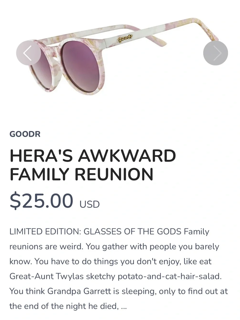 GOODR 😎 HERA'S AWKWARD FAMILY REUNION